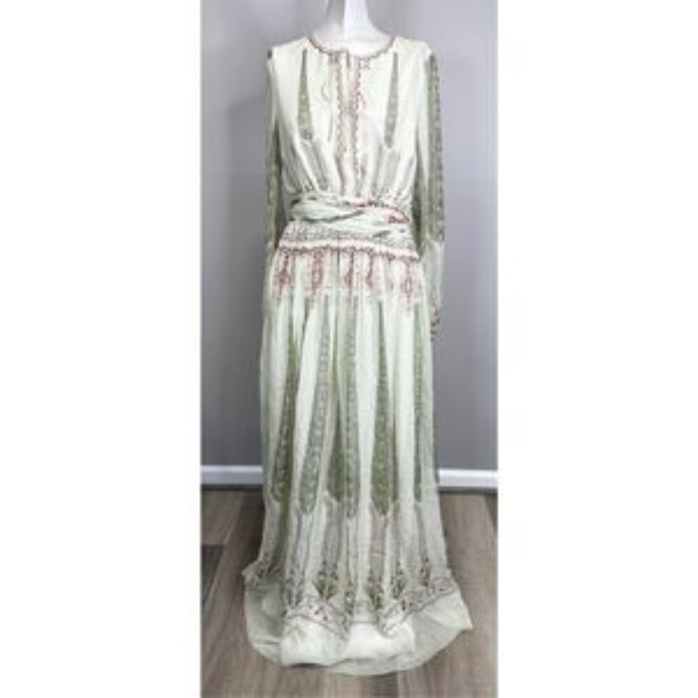 NWT Giambattista Valli Printed Drape Maxi Dress Size IT42/US6 $4,689
